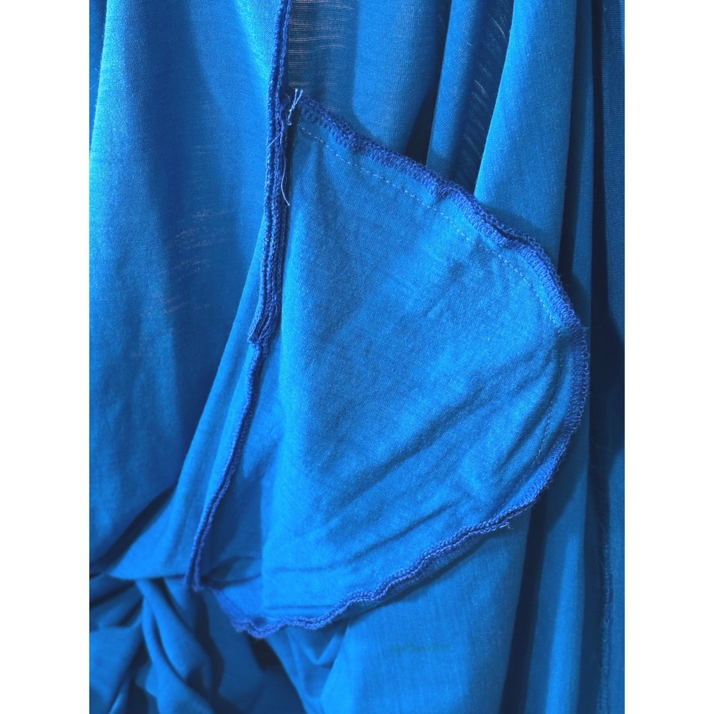 Studio Leonard Paris Vintage Blue Geometric Abstract Print Drop Waist Dress - Picture 12 of 16